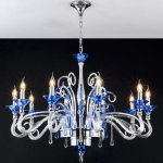 Люстра JAGO Orchidea NCS 410 Oro Tr/Blue