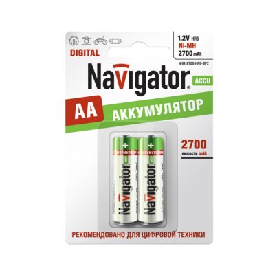 

Аккумулятор AA Navigator 94 465 2700Mh (2шт)