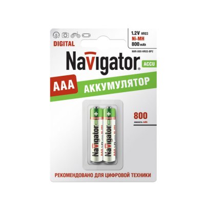 

Аккумулятор AAA Navigator 94 461 NHR-800Mh (2шт)