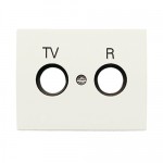 Накладка для розетки телевизионной TV+FM белый жасмин Olas (ABB) [NIE 8450 BL] 8450 BL