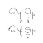 Настенный светильник бра Artemide NL840210K0 Jet