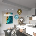 Светильник подвесной Crystallux NUESTRO SP1 CHROME/BROWN NUESTRO