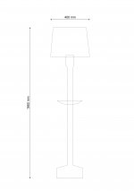 Торшер со столиком Lucia Tucci Natura F192.1