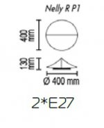 Потолочный светильник Nelly R P1 10 10s