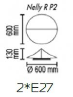 Потолочный светильник Nelly R P2 10 01s
