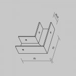 Комплектующие для профиля Outdoor O-TR001-AC90-W