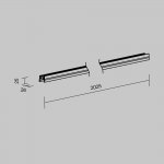 Профиль для уличной трековой системы Maytoni O-TR001-P-B2M Профиль для уличной трековой системы Elasity IP