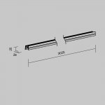 Профиль для уличной трековой системы Maytoni O-TR001-P-B3M Профиль для уличной трековой системы Elasity IP