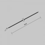 Комплектующие для уличной трековой системы с токоведущими элементами Outdoor O-TR001-PL-L3