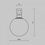 Уличный трековый светильник Outdoor O-TR01-1-S-9WW3K