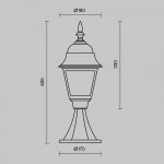 Ландшафтный светильник Maytoni O004FL-01B Abbey Road