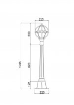 Ландшафтный светильник Maytoni O023FL-01G Via