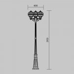 Ландшафтный светильник Maytoni O023FL-03G Via