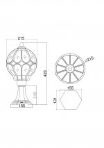 Ландшафтный светильник Maytoni O024FL-01G Via