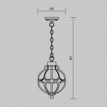 Подвесной светильник Maytoni O024PL-01G Via