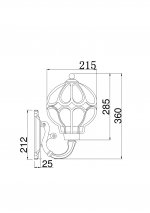 Светильник уличный Maytoni O024WL-01G