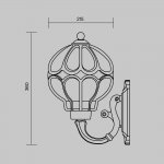 Светильник уличный Maytoni O024WL-01G