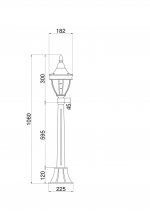 Ландшафтный светильник Maytoni O026FL-01B Rivoli