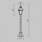 Ландшафтный светильник Maytoni O028FL-01BZ Goiri