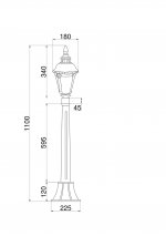 Ландшафтный светильник Maytoni O028FL-01BZ Goiri