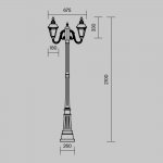 Ландшафтный светильник Maytoni O028FL-03BZ Goiri