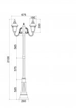 Ландшафтный светильник Maytoni O028FL-03BZ Goiri