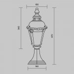 Ландшафтный светильник Maytoni O029FL-01BZ Goiri