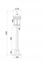 Ландшафтный светильник столб Maytoni O031FL-01BR Salamanca