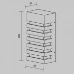 Настенный светильник (бра) Outdoor O034WL-01B