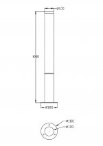 Ландшафтный светильник Maytoni O041FL-L30B3K Ginza