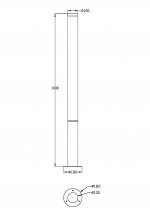 Ландшафтный светильник Maytoni O041FL-L50B3K Ginza