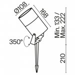 Ландшафтный светильник Maytoni O050FL-L15W3K Bern