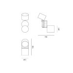 Настенный светильник бра Artemide O1 Objective