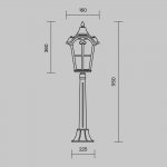 Ландшафтный светильник Maytoni O413FL-01BZ1 Albion