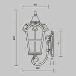 Настенный светильник (бра) Maytoni O413WL-01BZ1 Albion