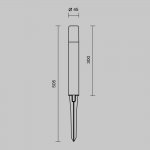 Ландшафтный светильник Maytoni O416FL-L3B3K1 Talpa