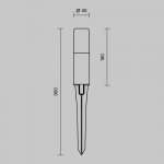 Ландшафтный светильник Maytoni O416FL-L3B3K Talpa