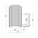 Настенный светильник (бра) Maytoni O419WL-01GR Rando