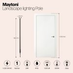 Ландшафтный светильник Maytoni O440FL-L24GF3K Pole