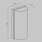 Настенный светильник (бра) Maytoni O454WL-L10GF3K1 Badd