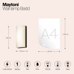 Настенный светильник (бра) Maytoni O454WL-L10GF3K1 Badd