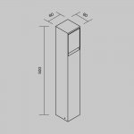 Уличная розетка Maytoni O460FL-GF01SC Nido