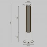 Ландшафтный светильник Maytoni O467FL-L50B3K Ster