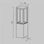 Ландшафтный светильник Maytoni O480FL-L12B3K Expo