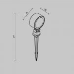 Ландшафтный светильник Outdoor O495FL-L10B3K