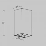 Уличный настенный светильник Outdoor O525WL-L20B3K
