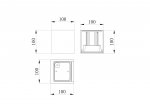 Настенный светильник (бра) Outdoor O572WL-L20W3K