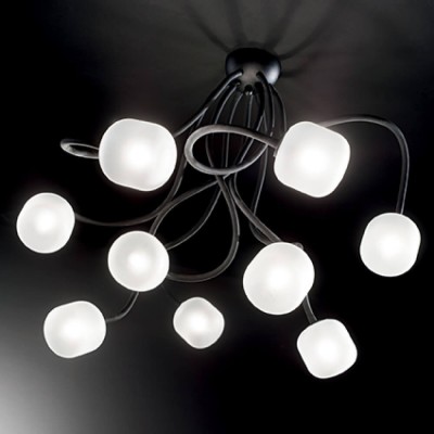 

Потолочный светильник Ideal lux OCTOPUS PL9 NERO (175010, OCTOPUS PL9 NERO