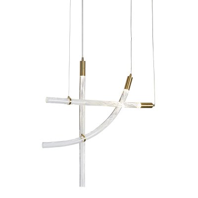 Подвесной светильник OD2412-3 gold/clear