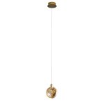 Подвесной светильник OD2440-1 gold/amber